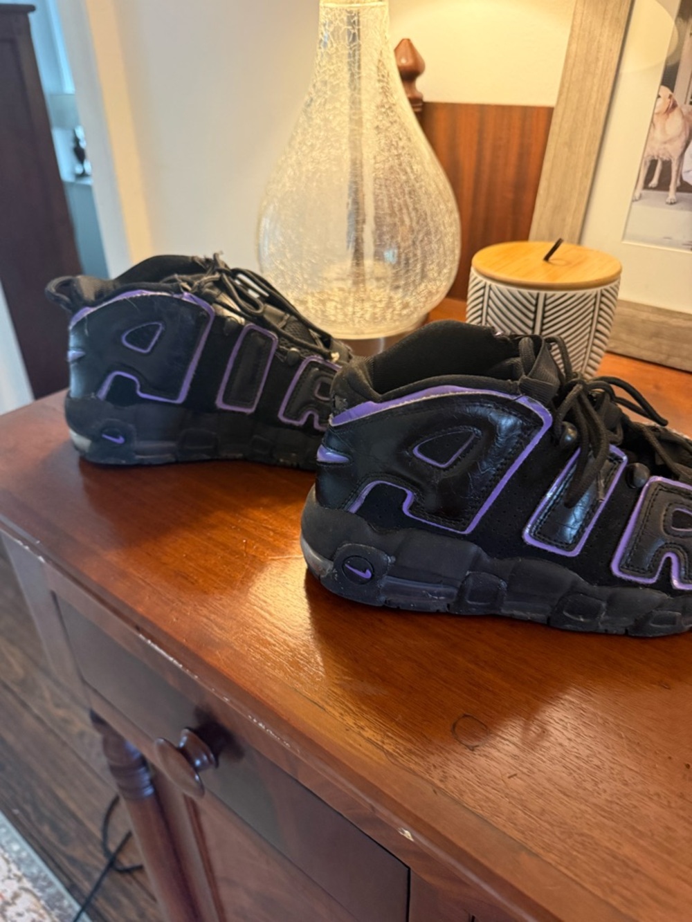 Nike Air Black and Purple Size 6.5